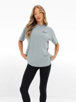 Amelie Oversized T-Shirt - Mineral Blue -Blakely 3124OMINERALBLUE03D