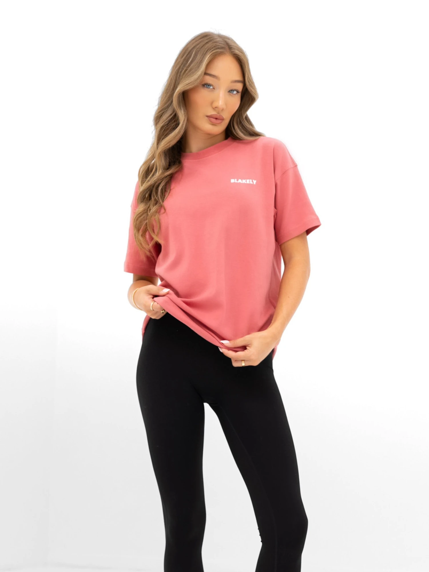 Amelie Oversized T-Shirt - Sunrise Coral 4 Amelie Oversized T-Shirt - Sunrise Coral - Image 2