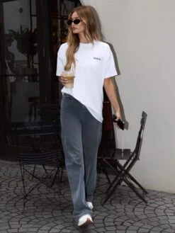 Sami Oversized T-Shirt - White 11 Sami Oversized T-Shirt - White -Blakely 3125IWWHITED 2