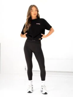 Cloud Print Oversized T-Shirt - Black -Blakely 3126 3BLACK04D