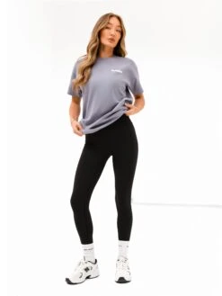 Cloud Print Oversized T-Shirt - Pale Lilac -Blakely 3126 3LILAC01D