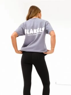 Cloud Print Oversized T-Shirt - Pale Lilac -Blakely 3126 3LILAC03D