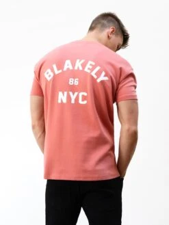 NYC Relaxed T-Shirt - Coral -Blakely 3128MCORAL06LEADD
