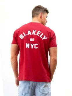 NYC Relaxed T-Shirt - Red -Blakely 3128MRED06LEADD
