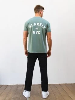 NYC Relaxed T-Shirt - Sage Green 10 NYC Relaxed T-Shirt - Sage Green -Blakely 3128MSAGE04D