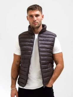 Ellis Lightweight Gilet - Charcoal -Blakely 3131Charcoal 03D