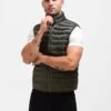Ellis Lightweight Gilet - Dark Green -Blakely 3131Khaki 02LEADD