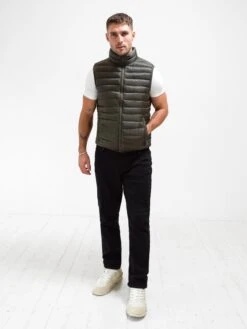 Ellis Lightweight Gilet - Dark Green -Blakely 3131Khaki 06D
