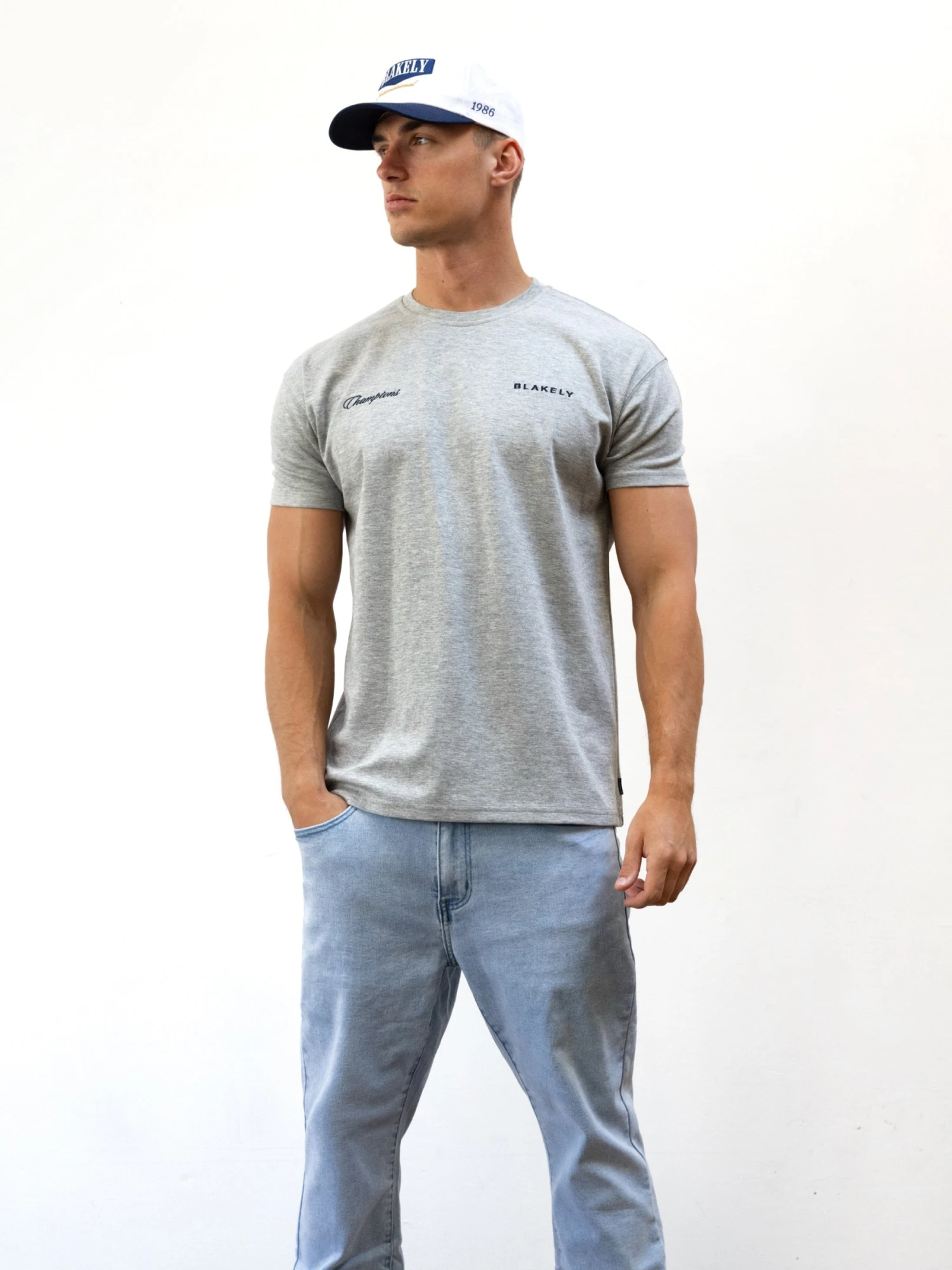 Champions Legacy Relaxed T-Shirt - Marl Grey 4 Champions Legacy Relaxed T-Shirt - Marl Grey - Image 2