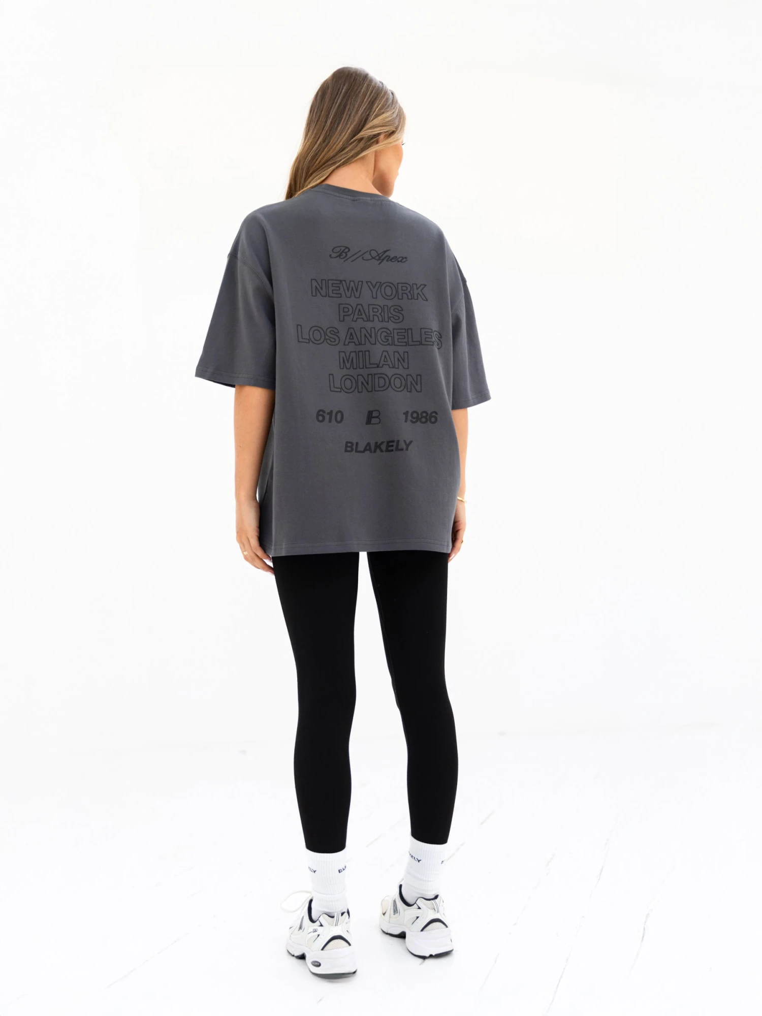 Apex City Ultra Oversized T-Shirt - Charcoal 5 Apex City Ultra Oversized T-Shirt - Charcoal - Image 3