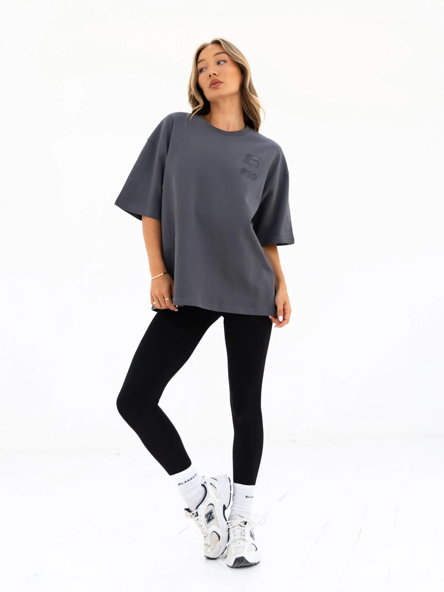 Apex City Ultra Oversized T-Shirt - Charcoal 6 Apex City Ultra Oversized T-Shirt - Charcoal - Image 4