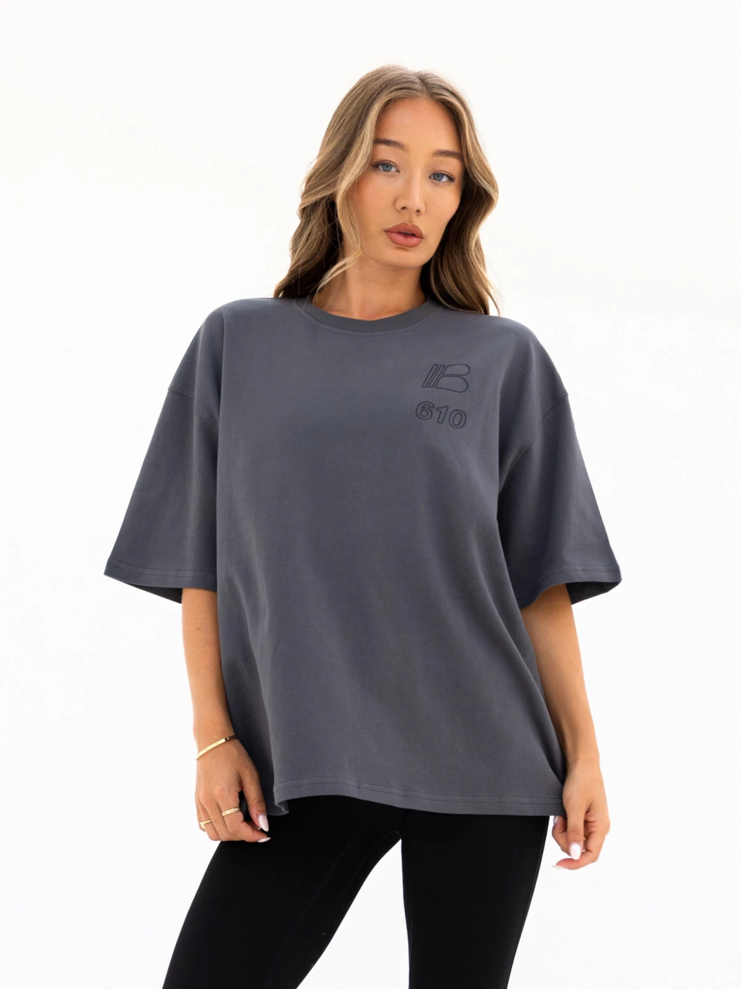 Apex City Ultra Oversized T-Shirt - Charcoal 4 Apex City Ultra Oversized T-Shirt - Charcoal - Image 2