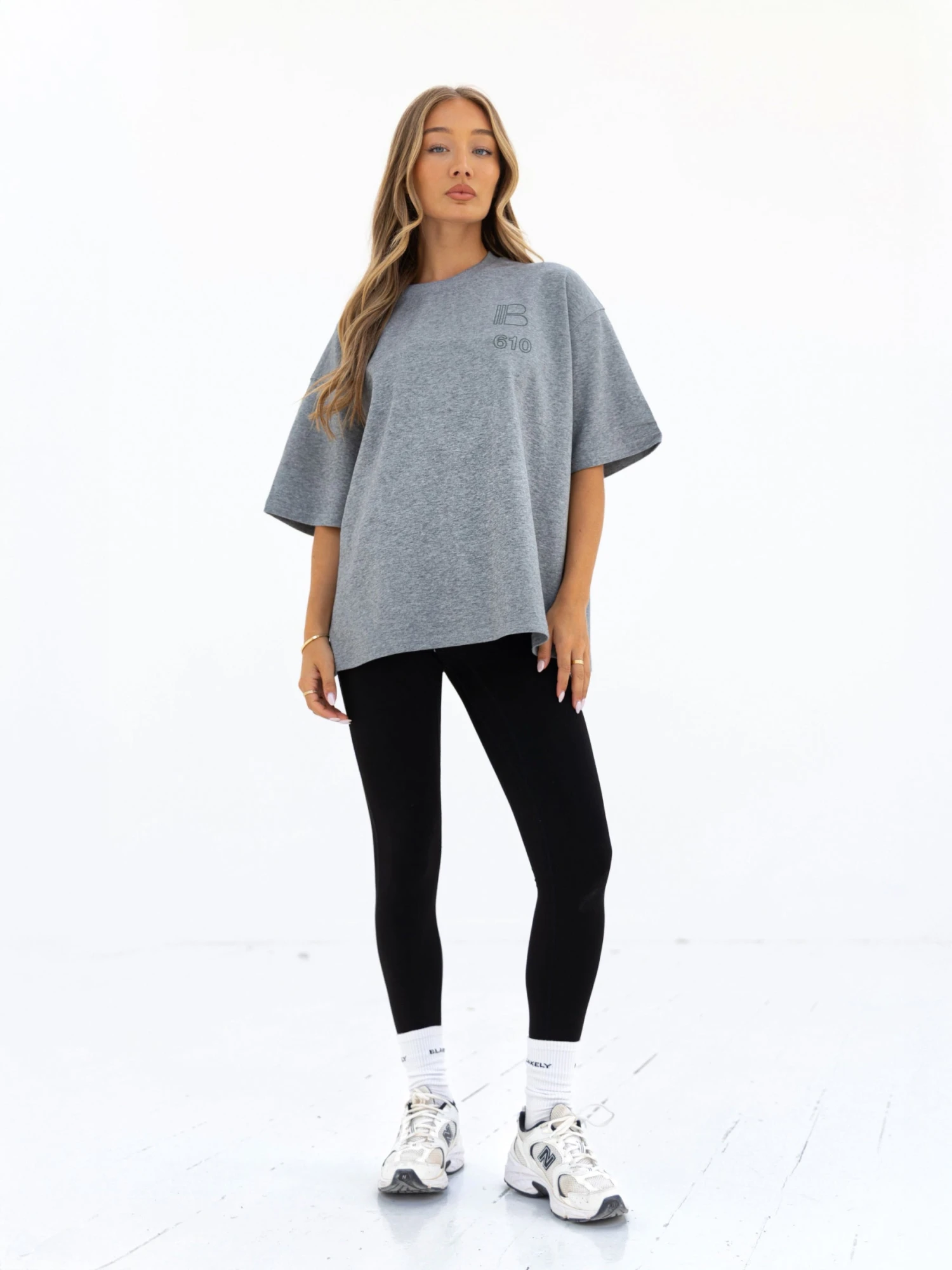 Apex City Ultra Oversized T-Shirt - Marl Grey 5 Apex City Ultra Oversized T-Shirt - Marl Grey - Image 3