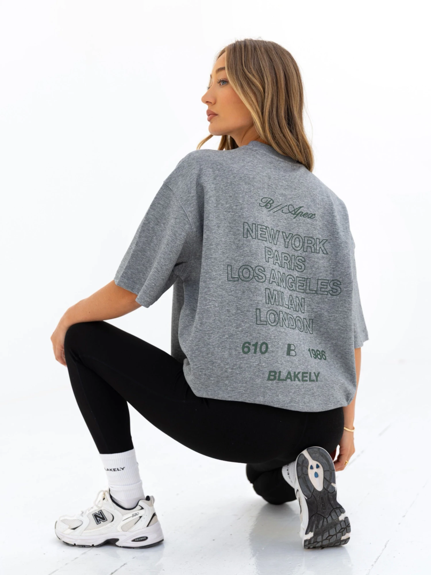 Apex City Ultra Oversized T-Shirt - Marl Grey 6 Apex City Ultra Oversized T-Shirt - Marl Grey - Image 4