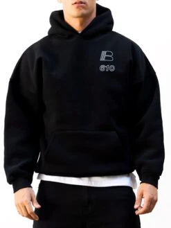 Apex City Relaxed Hoodie - Black -Blakely 3256MBLACK03D