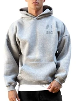 Apex City Relaxed Hoodie - Marl Grey -Blakely 3256MMARLGREY03D