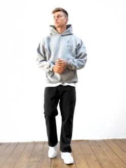 Apex City Relaxed Hoodie - Marl Grey -Blakely 3256MMARLGREY04D