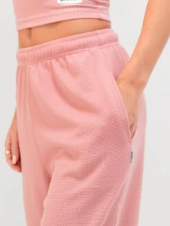 Soft Waffle Trousers - Rose Pink -Blakely 3308Pink 06D