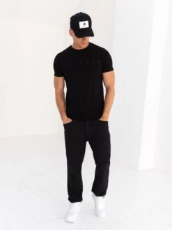 Tonal Torcross T-Shirt - Black -Blakely 330TBLACK02D