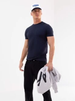 Tonal Stockbridge T-Shirt - Navy -Blakely 330TNAVY05D