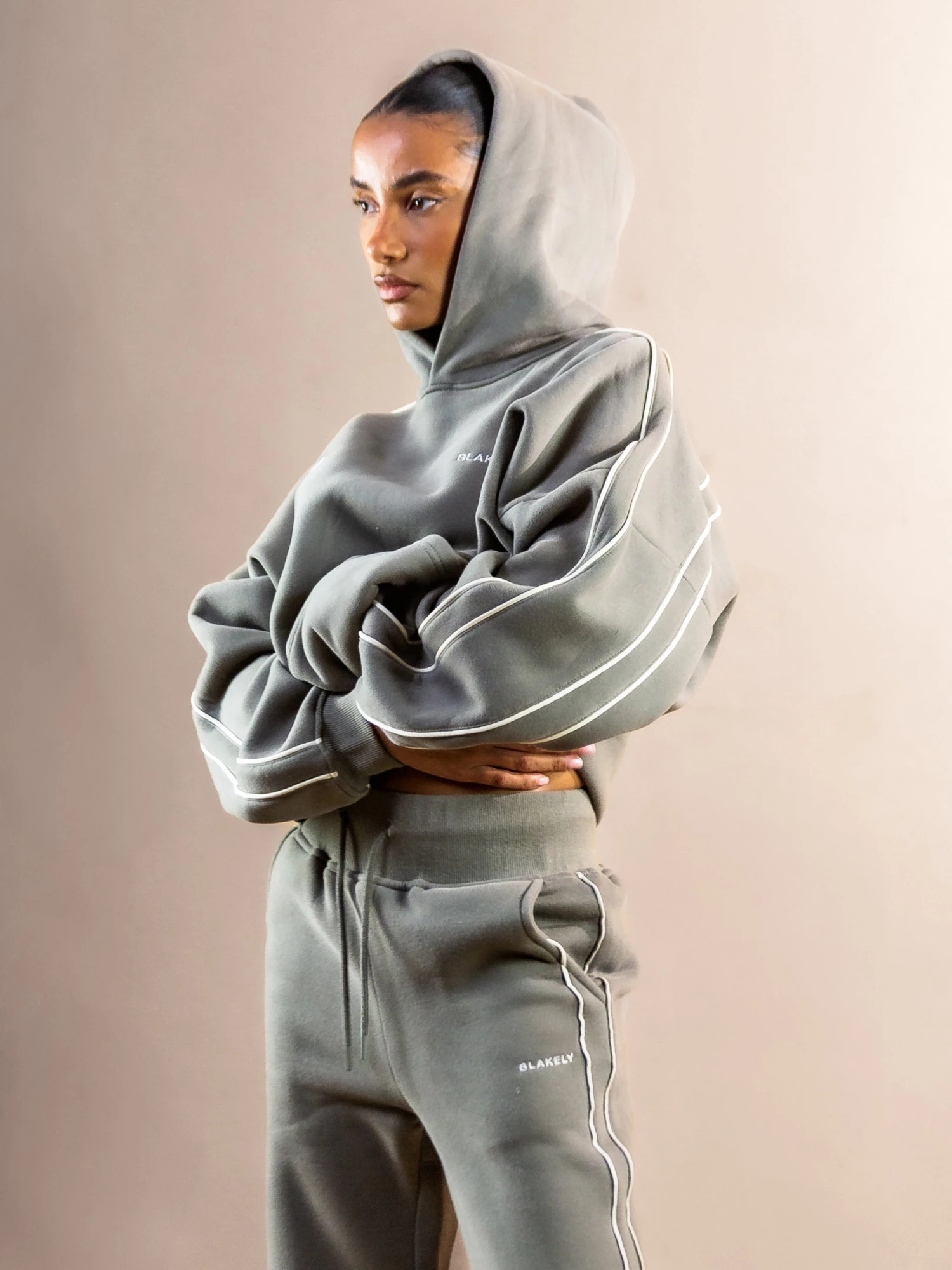 Apex Pro Oversized Hoodie - Safari Green 5 Apex Pro Oversized Hoodie - Safari Green - Image 3