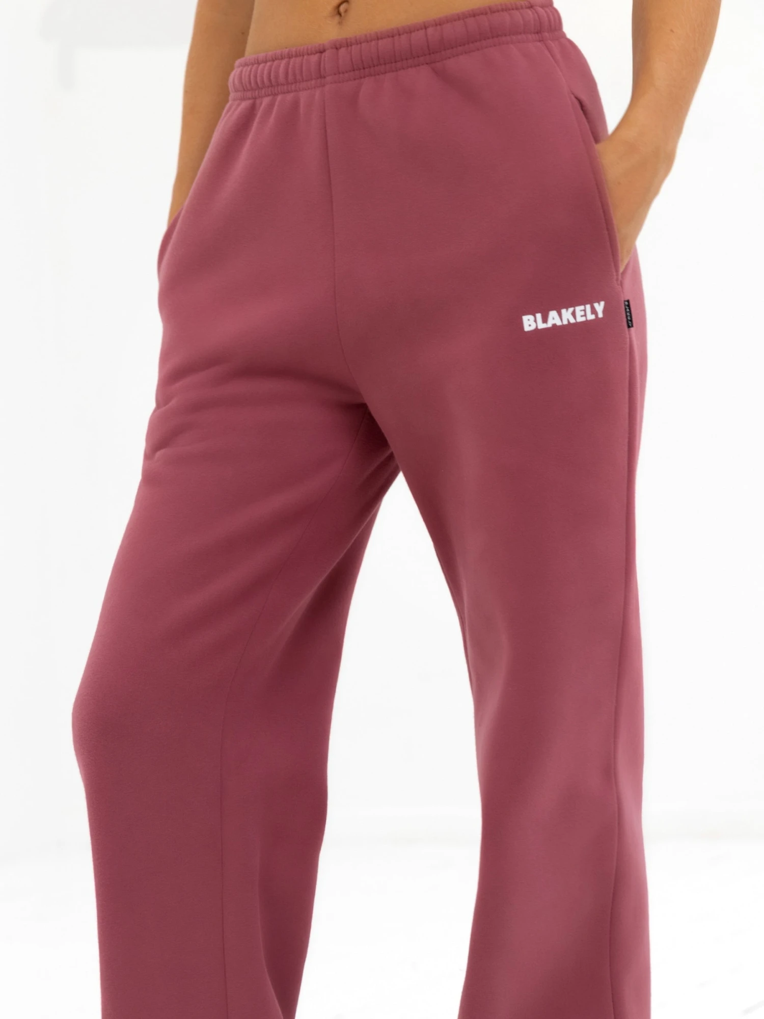 Amelie Wide Leg Sweatpants - Dark Pink 6 Amelie Wide Leg Sweatpants - Dark Pink - Image 4