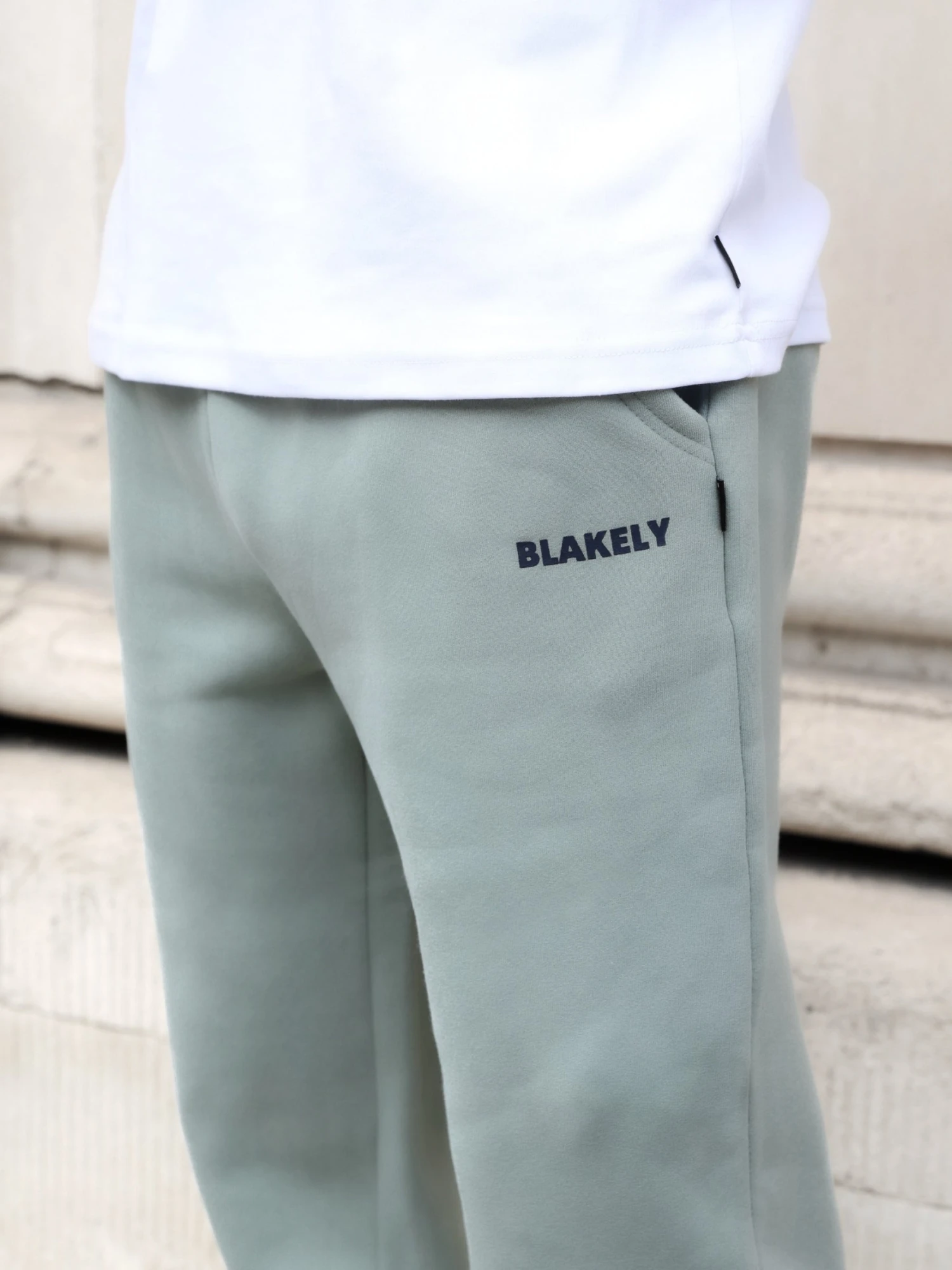 Arlo Wide Leg Sweatpants - Mineral Blue 6 Arlo Wide Leg Sweatpants - Mineral Blue - Image 4