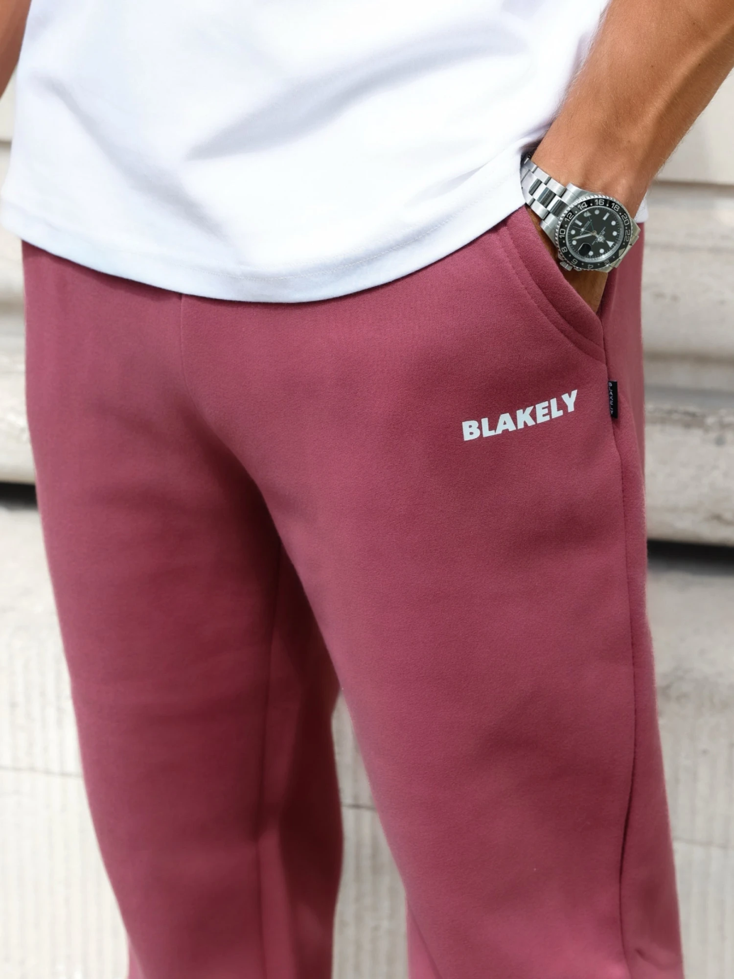 Arlo Wide Leg Sweatpants - Dark Pink 7 Arlo Wide Leg Sweatpants - Dark Pink - Image 5