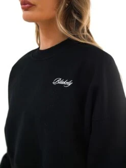 Off Duty Cropped Jumper - Black 12 Off Duty Cropped Jumper - Black -Blakely 3580BLACK01D