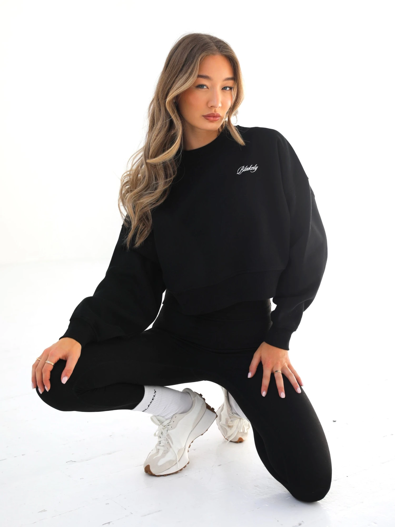 Off Duty Cropped Jumper - Black 4 Off Duty Cropped Jumper - Black - Image 2