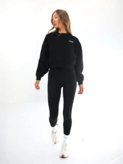 Off Duty Cropped Jumper - Black 10 Off Duty Cropped Jumper - Black -Blakely 3580BLACK03D