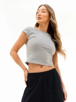 Solea Backless Top - Neutral Grey -Blakely 3590NEUTRALGREYD 1