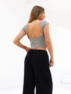 Solea Backless Top - Neutral Grey -Blakely 3590NEUTRALGREYD 3