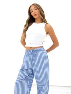 Kiara Stripe Trousers - Blue -Blakely 3640 1BLUE03D
