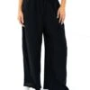 Mila Wide Leg Trousers - Black