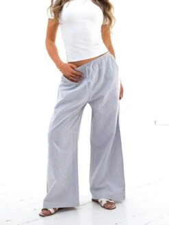 Lola Stripe Trousers - Grey 13 Lola Stripe Trousers - Grey -Blakely 3645GREYD 1