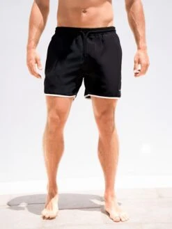 Panel Swim Shorts - Black -Blakely 3674BLACKD 3