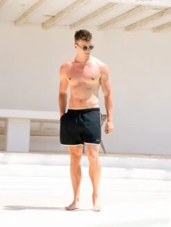 Panel Swim Shorts - Black -Blakely 3674BLACKD 4