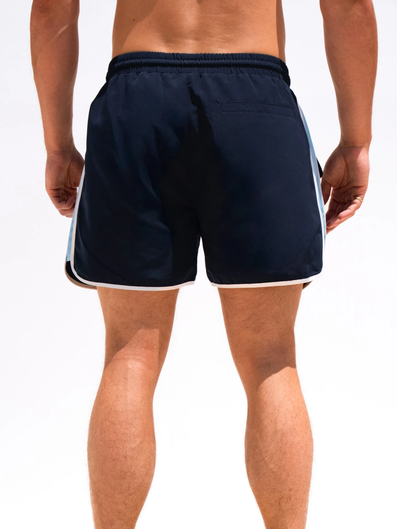 Panel Swim Shorts - Dark Navy 4 Panel Swim Shorts - Dark Navy - Image 2