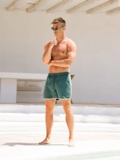 Panel Swim Shorts - Teal Green -Blakely 3674GREEND 4 9e082b4b 17b0 4693 b372 12dd9eb6ab67