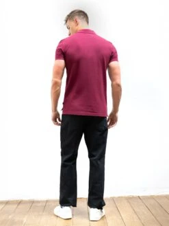 Anchor Polo Shirt - Burgundy -Blakely 3709BURGUNDY02D