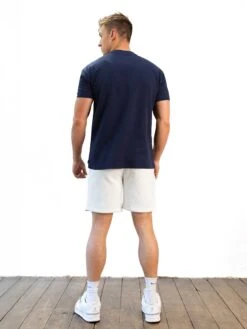 Italic Relaxed Jogger Shorts - Marl White -Blakely 379IMARLWHITEHORIZONTAL02D