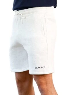 Italic Relaxed Jogger Shorts - Marl White -Blakely 379IMARLWHITEHORIZONTAL03D