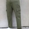 Relaxed Cargo Trousers - Khaki Green
