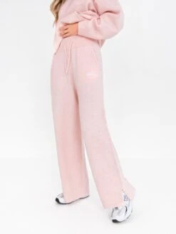 Knitted Wide Leg Sweatpants - Marshmallow Pink 10 Knitted Wide Leg Sweatpants - Marshmallow Pink -Blakely 6066Pink 06D