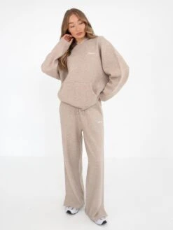 Oversized Knitted Hoodie - Toasted Taupe -Blakely 6067Beige 07D