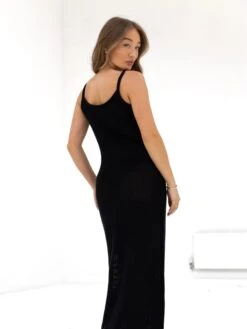 Crochet Maxi Dress - Black 13 Crochet Maxi Dress - Black -Blakely 6099BLACKD 2