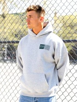 Tribeca 610 Relaxed Hoodie - Marl Grey -Blakely 610BRAND06D