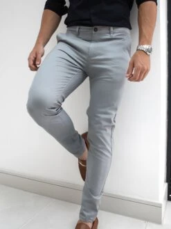 Stretch Chino - Light Grey 9 Stretch Chino - Light Grey -Blakely 831LightGrey2