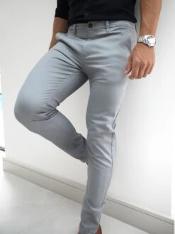Stretch Chino - Light Grey 10 Stretch Chino - Light Grey -Blakely 831LightGrey3
